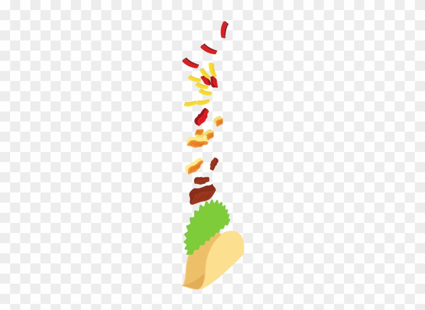 Taco Ingredients Fast Food Icon - Taco Ingredients Fast Food Icon #891864