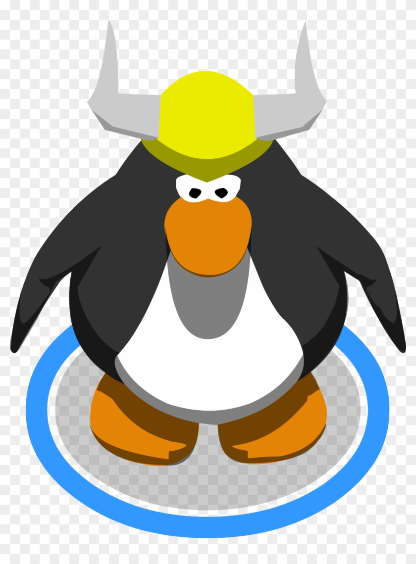 Vikinghelmet Yellow Ingame - Club Penguin 10th Anniversary Hat #892000