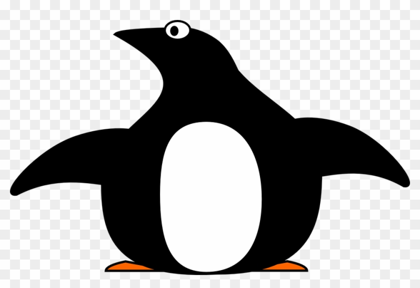 Gentoo Penguin Cliparts 13, Buy Clip Art - Simple Angry Animal Outline #892016
