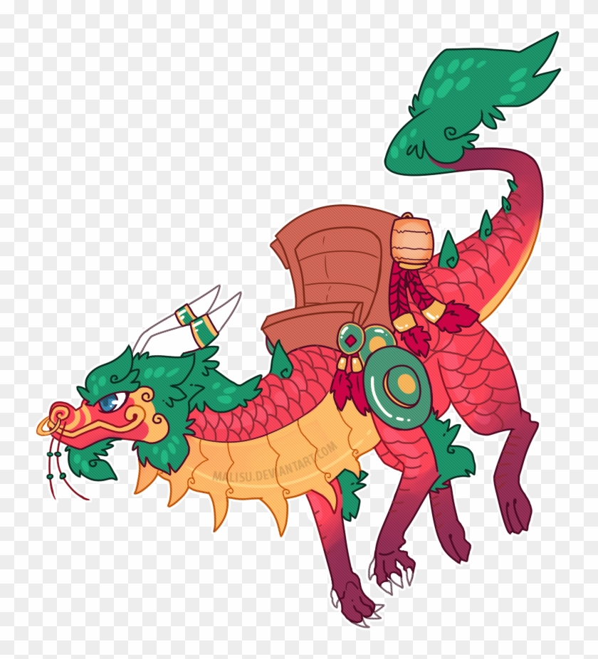 Crimson Cloud Serpent By Malisu On Clipart Library - Cartoon #892056
