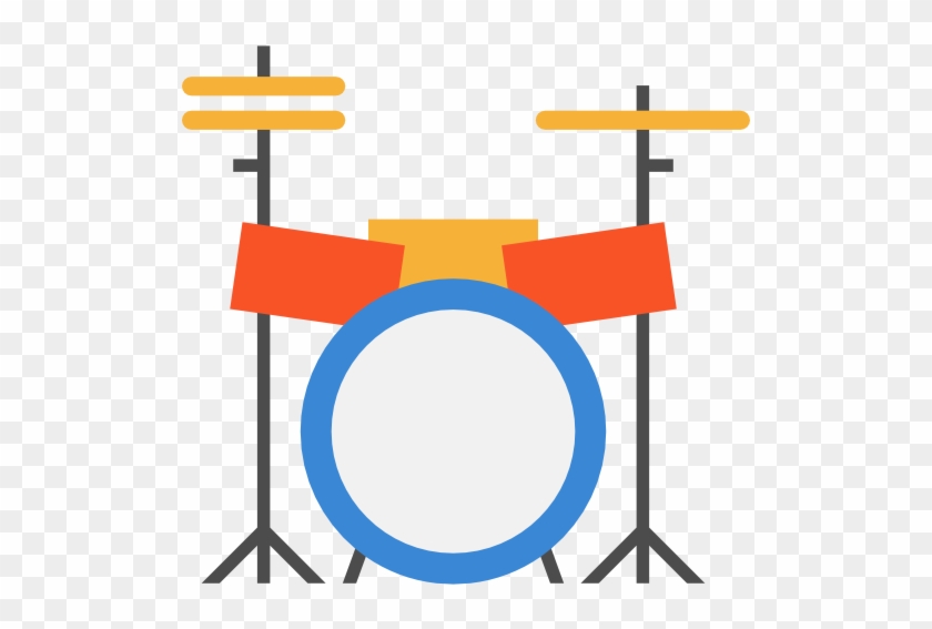 Drum Set Free Icon - Drum Icon Png #892064