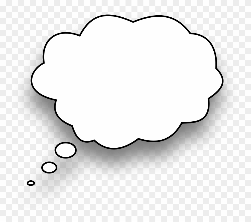 Speech Balloon Thought Bubble Clip Art - Thinking Bubble #892076