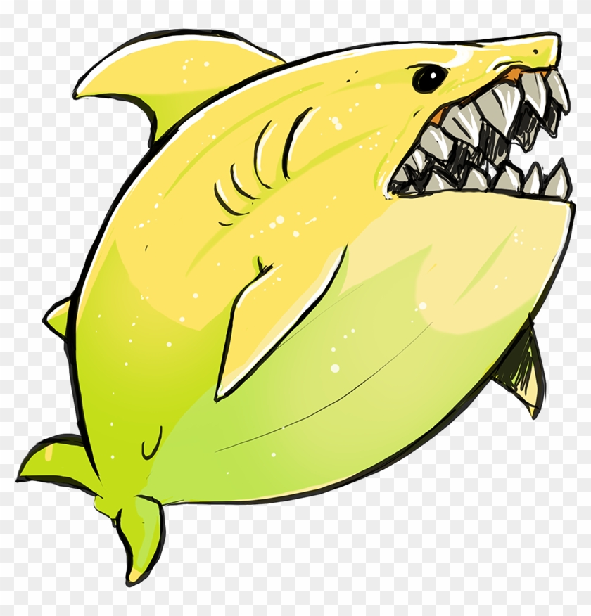Lemon Shark Drawing Clip Art - Lemon Shark Png #892206