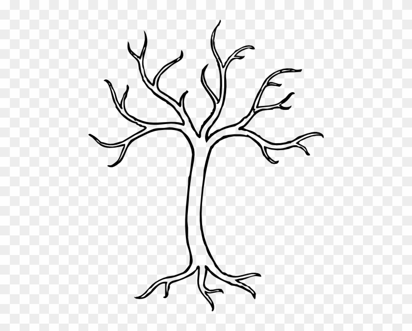 Black - And - White - Bare - Tree - Clipart - Bare Tree Clip Art #892262