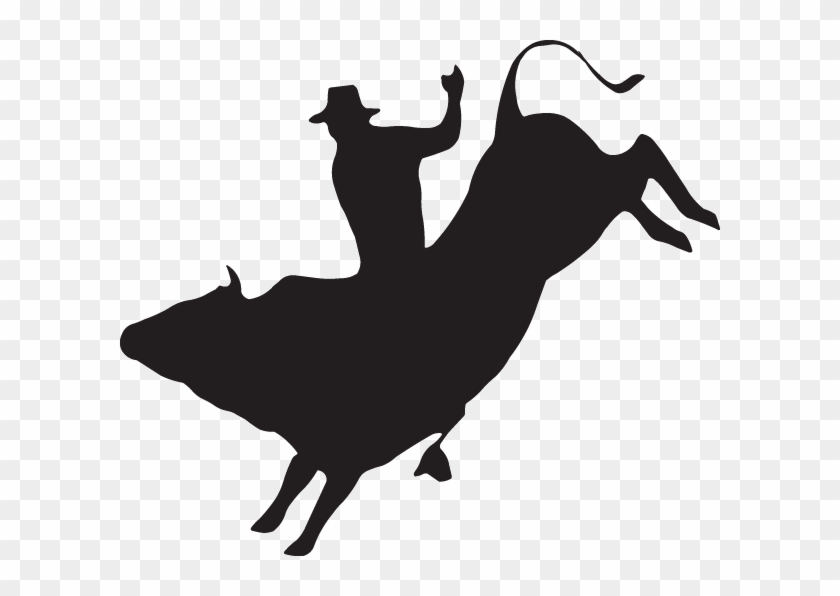 Rider Silhouette - Bull Rider Clip Art #892337