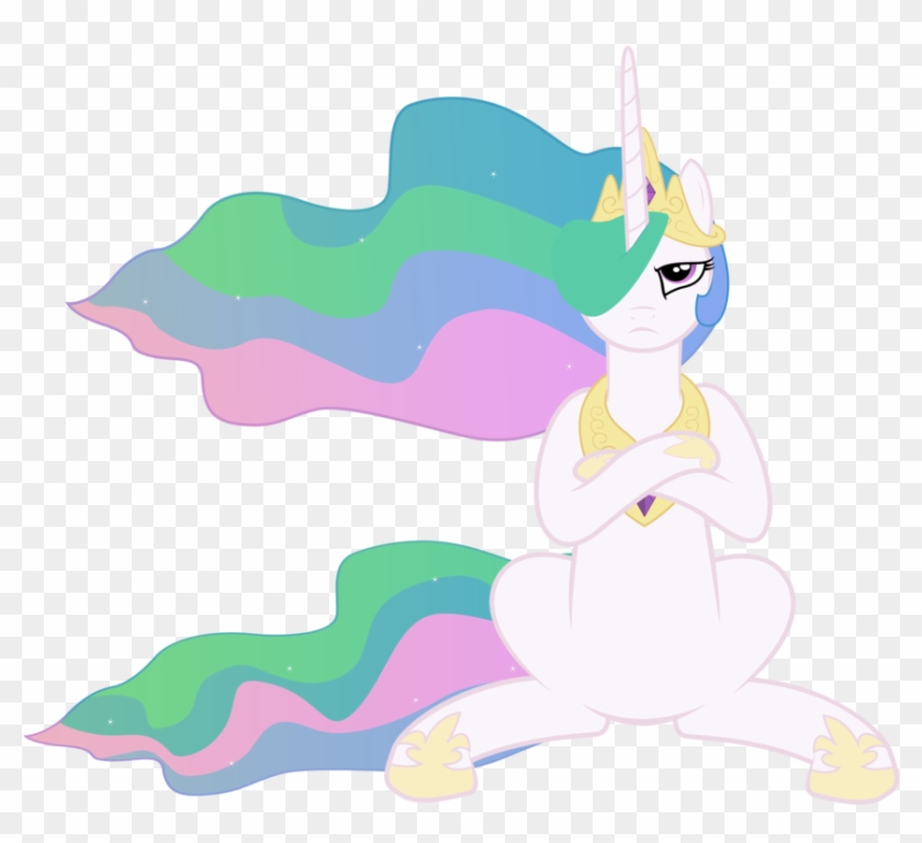 Annoyed Celestia By Yanoda - Princess Celestia Sitting Butt #892557