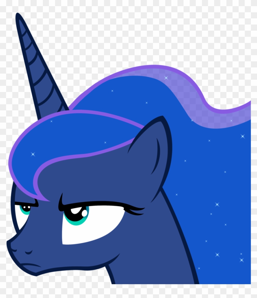 Accessory-less Edit, Alicorn, Annoyed, Artist - Princess Luna Not Amused #892559