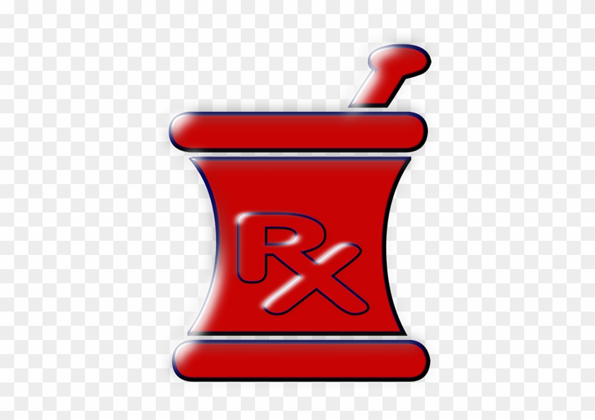 Rx Red Mortar Clip Art Image - Rx Red Mortar Clip Art Image #892621