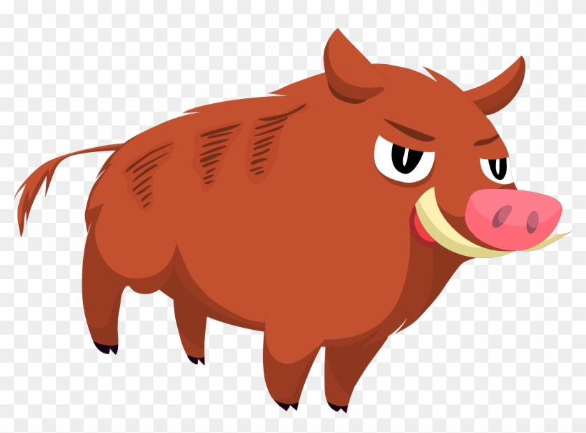 Domestic Pig Clip Art - Jabalí Vector #892648