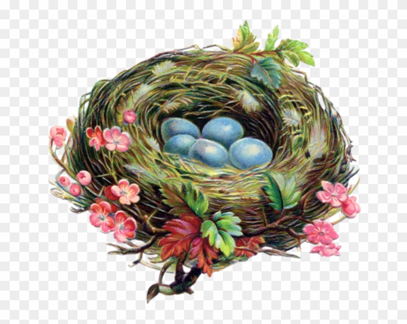 Easter Eggs In Birds Nests - Bird Nest Necklace, Bird Egg, Bird Nest Pendant, Robin #892765