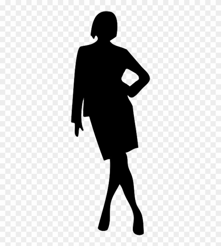 Business Female Silhouette - 女人 矢量 #892875