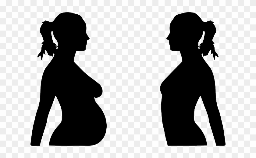 Pregnant Woman Silhouette Clip Art Free Free Cliparts - Breast Size Changes During Pregnancy #892928