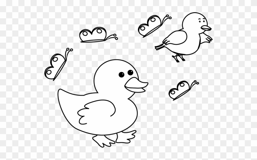 Black And White Spring Critters - Clip Art #893064