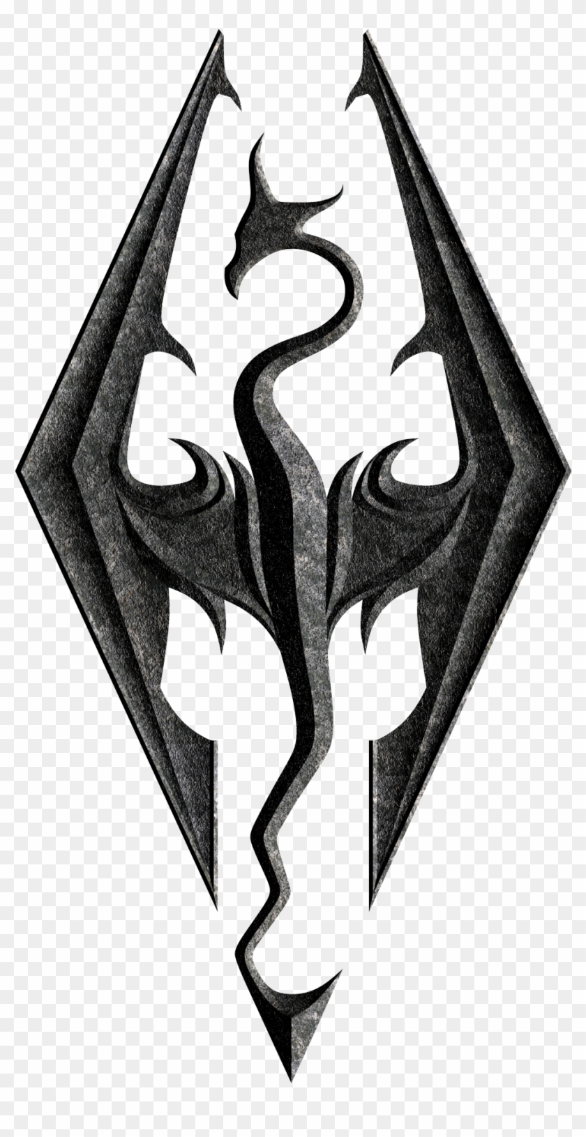 Biohazard Symbol Clipart Skyrim Symbol - Skyrim Dragon Symbol #893083