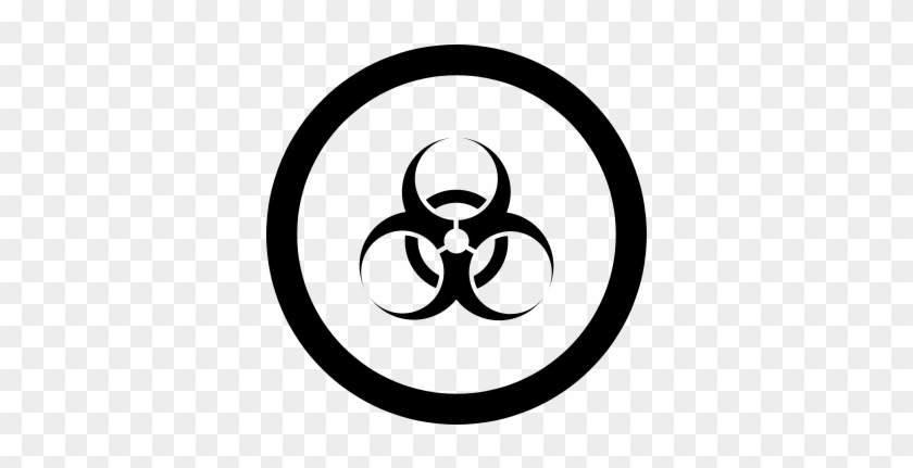 Biohazard - Public Domain - App Store Icon Black And White #893129