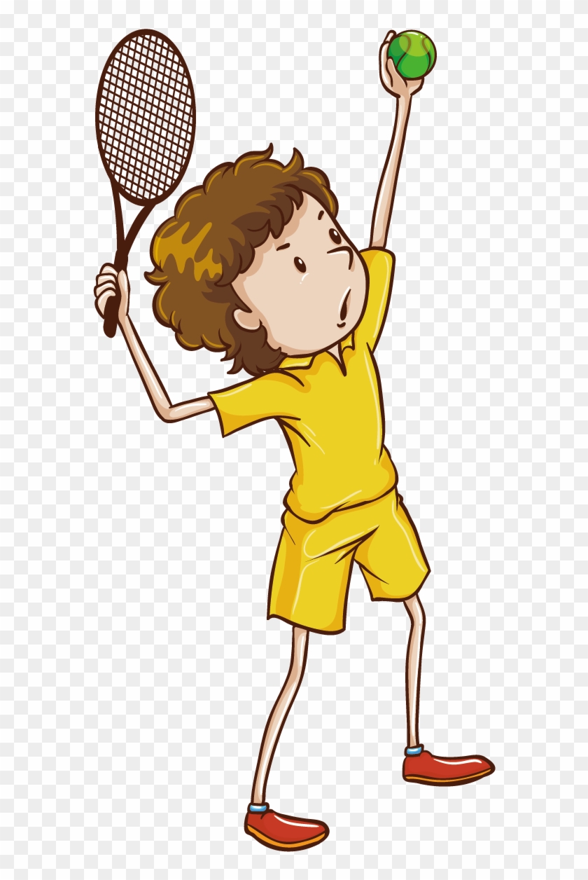 Play Royalty-free Clip Art - Childrens Playing Tennis Png #893290