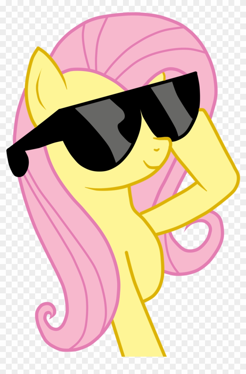 Are You Kidding Me The Newer Episodes Blow The ****** - My Little Pony Fluttershy Wears Sunglasses #893336