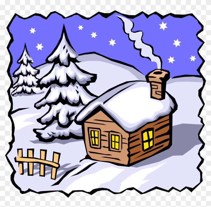 Winter Scenes Royalty Free Vector Clip Art Illustration - Winter Season Clip Art #893420