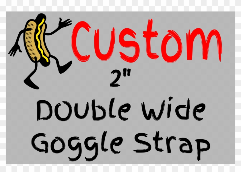 2" Double Wide Custom Goggle Strap - Illustration #893421