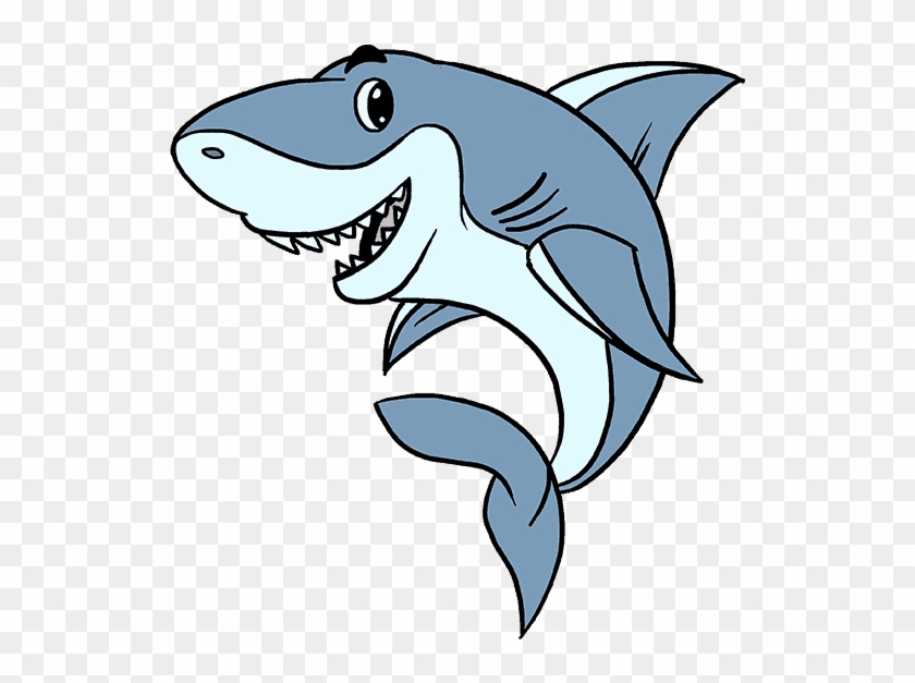 How To Draw A Cartoon Shark Easy Step By Drawing Guides - Cartoon Shark -  Free Transparent PNG Clipart Images Download