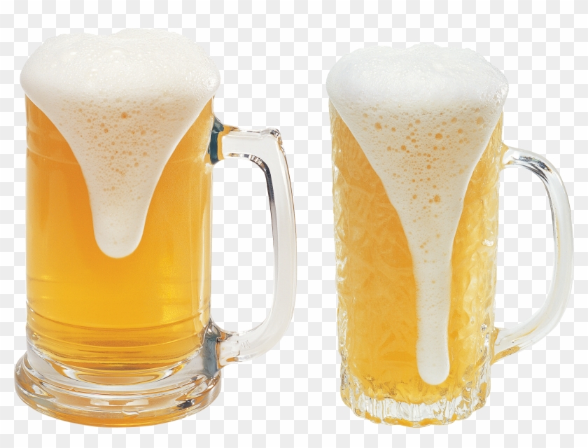 Two Glasses Of Beer Three - Beer Png #893494