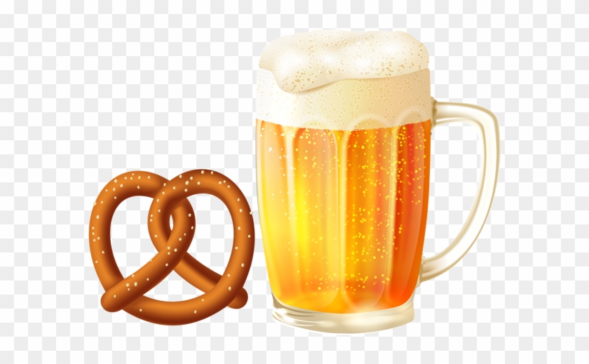 Beer Clipart Pretzel - Transparent Beer Mug Vector #893510