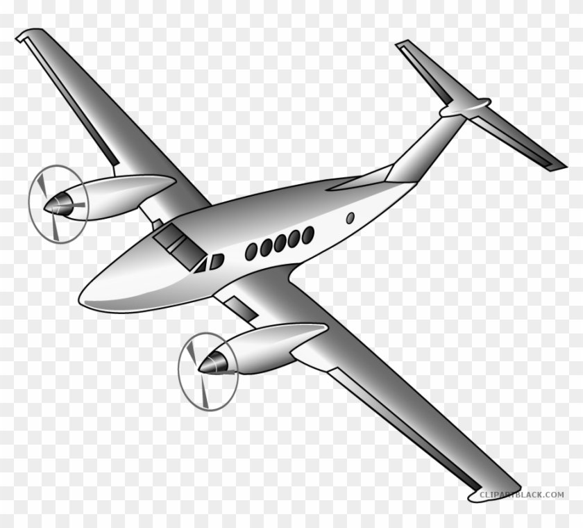 Airplane Transportation Free Black White Clipart Images - Clip Art #893768