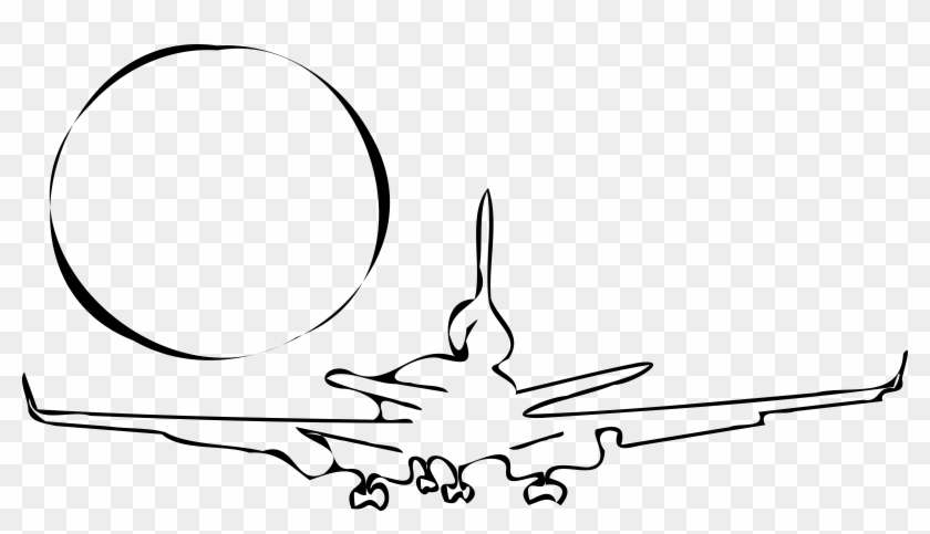 Big Image - Line Art Plane #893776