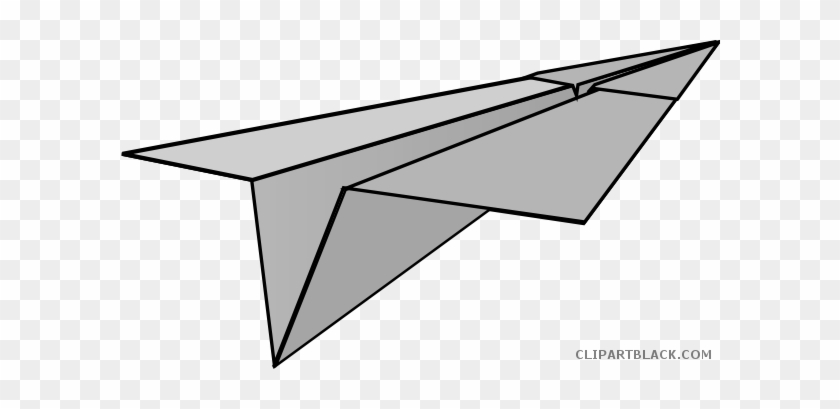 Paper Airplane Transportation Free Black White Clipart - Paper Airplane Clip Art #893782