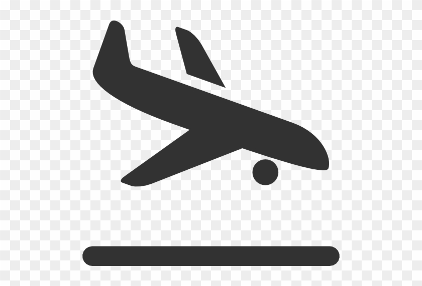 Plane Landing Clipart - Airplane Landing Icon #893792