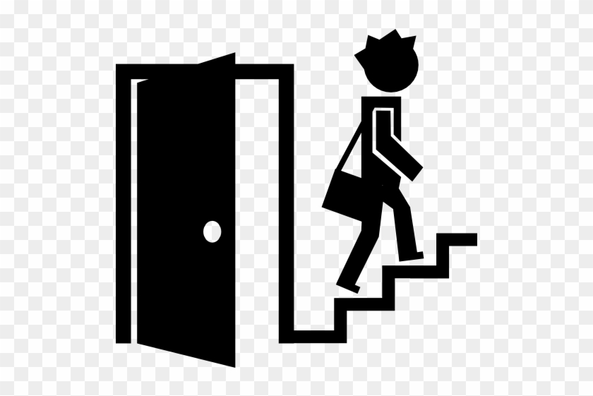 Staircase Icon On - Icon Png Open Door #893833
