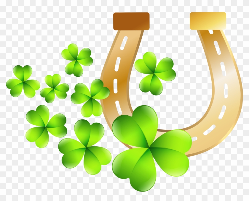 St Patrick 27s Day Horseshoe Png Clip Art Image Png - St Patrick's Day Png #893886