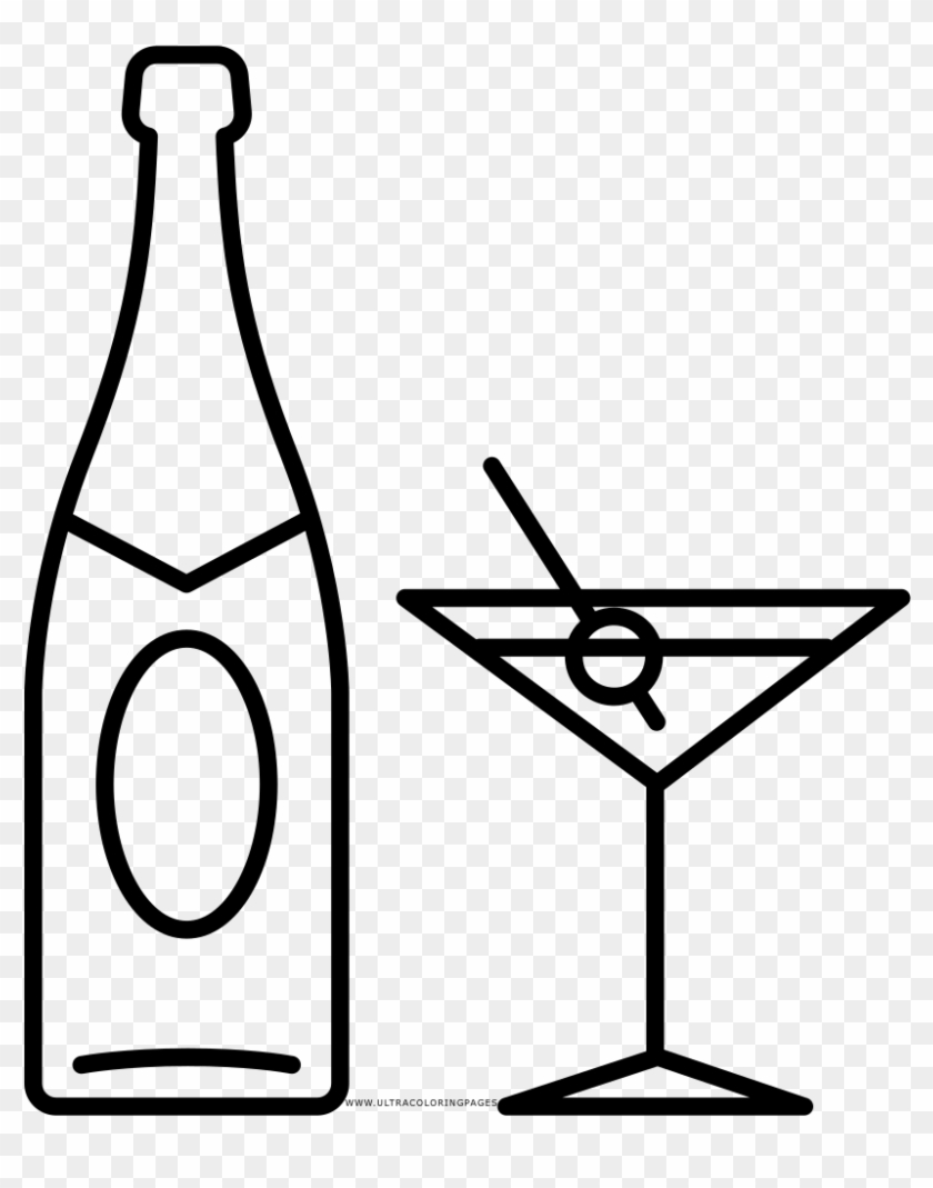 Soft Drink Coloring Page - Alcoholic Drink #893925