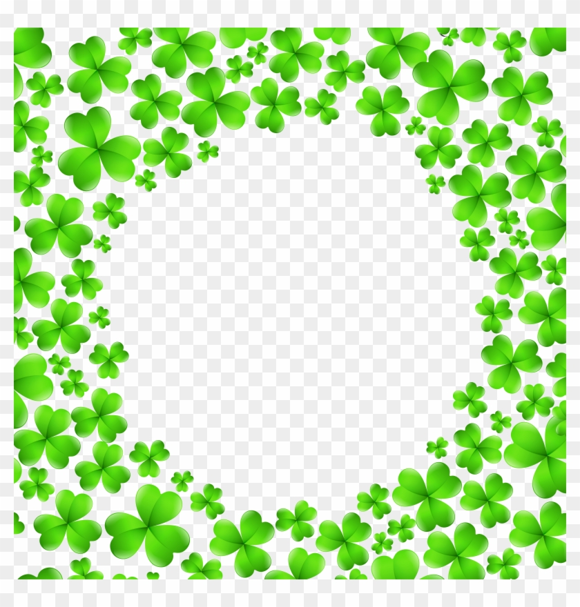 St Patrick 27s Day Shamrocks Decoration Png Clip Art - St Patrick's Day Border Clip Art #893986