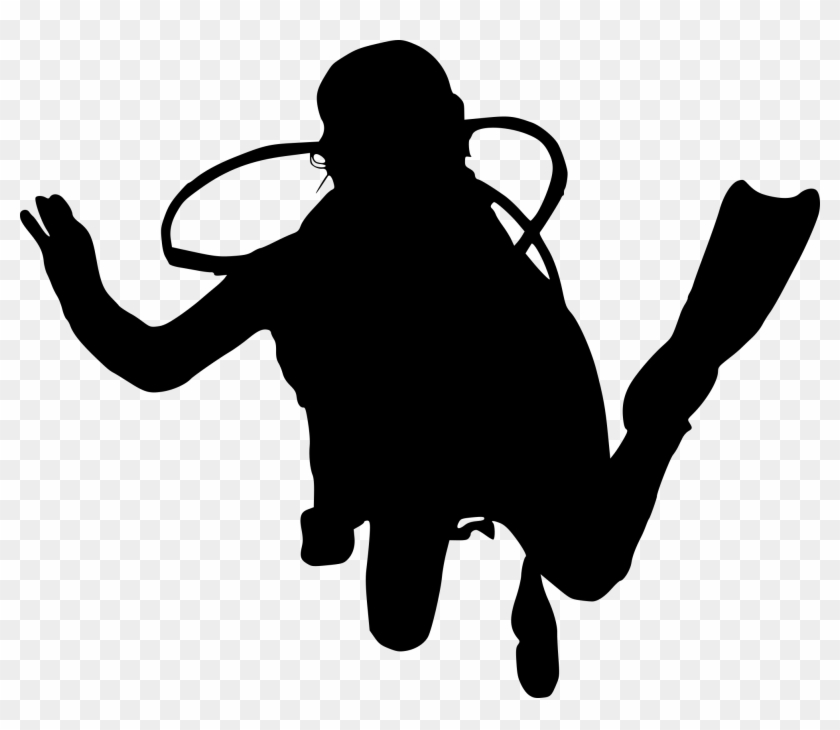 Free Download - Scuba Diver Silhouette #894352