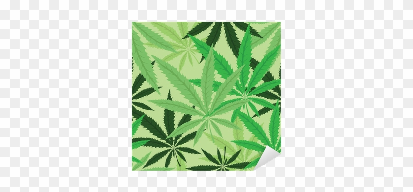 Wallpaper With Green Leavs Of Cannabis Sticker • Pixers® - Medical Marijuana Desk Reference [book] #894365