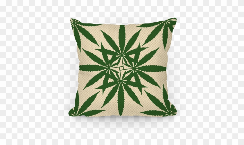 Weed Pattern Pillow - Weed Pattern Tote Bag: Funny Tote Bag Ke, Marijuana, #894409