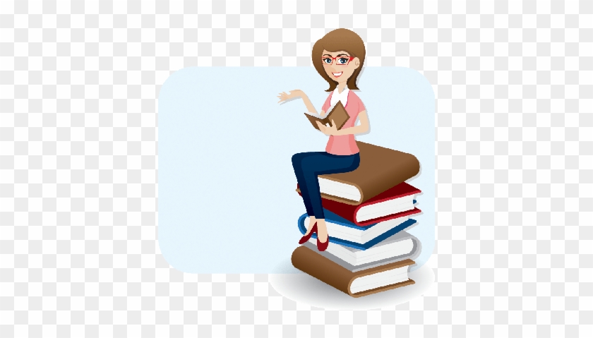 Are You In A Book Club - Woman Reading Clipart #894414