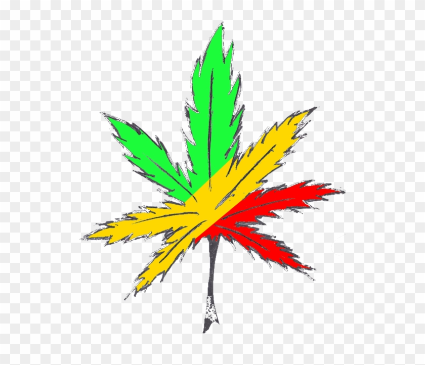 Rasta Pot Leaf By Demonchild02 On Deviantart Weed Leaf - Bob Marley Leaf Png #894466