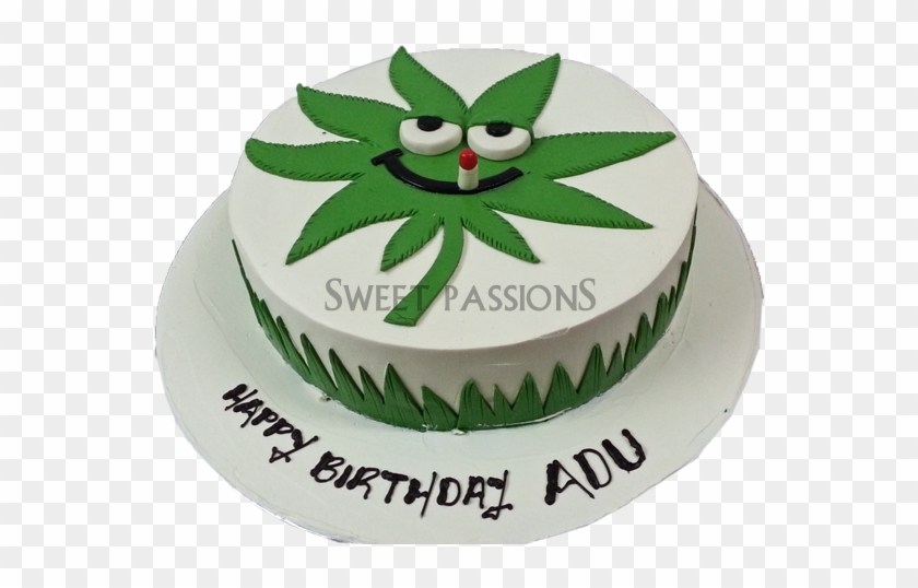 Weed Cake - Weed Birthday Cake Png #894559