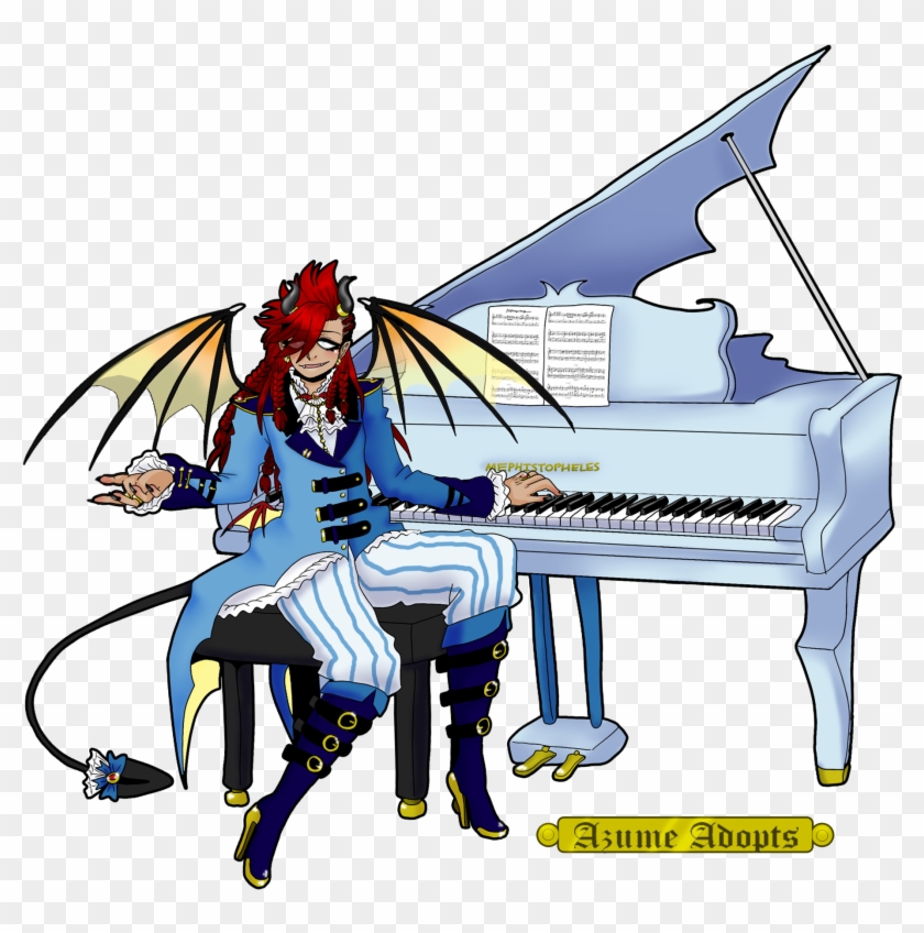 Demon Pianist [infernal Ensemble Adopts] By Azume-adopts - Cartoon #894593