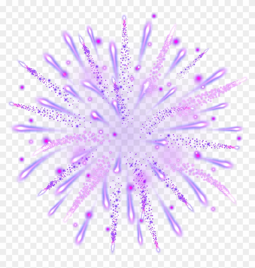 Purple Firework Transparent Clip Art Image - Purple Fireworks Transparent #894639