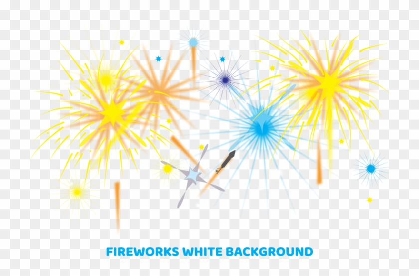 Fireworks White Background Illustration - Illustration #894655