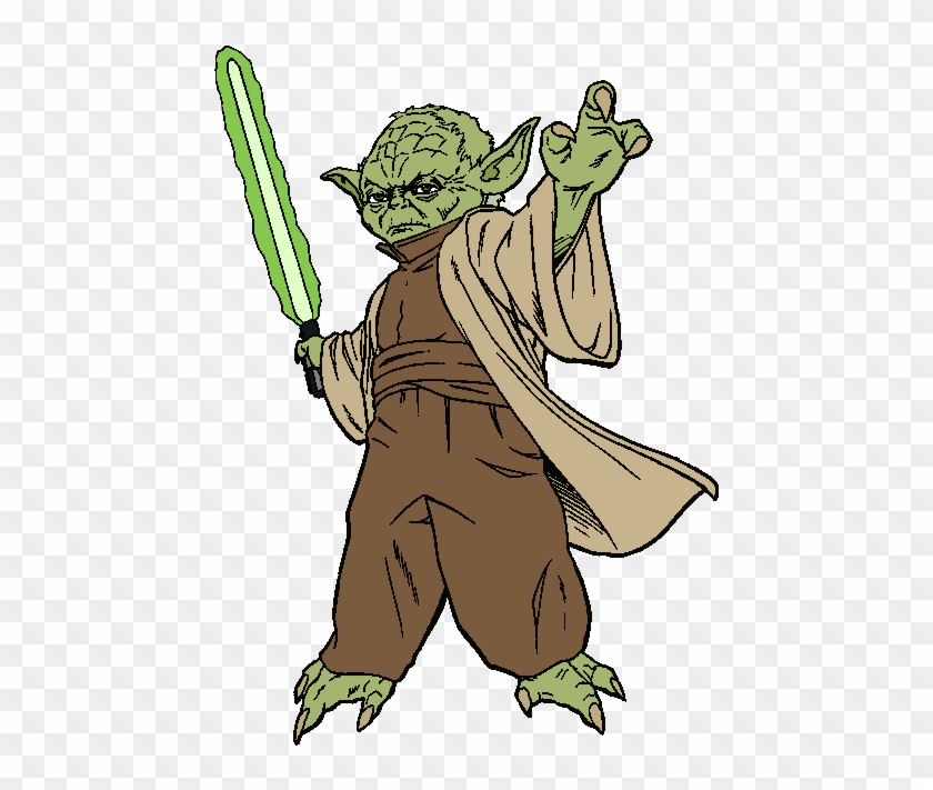 Star Wars Yoda Clipart Kid - Yoda Coloring Pages #894759