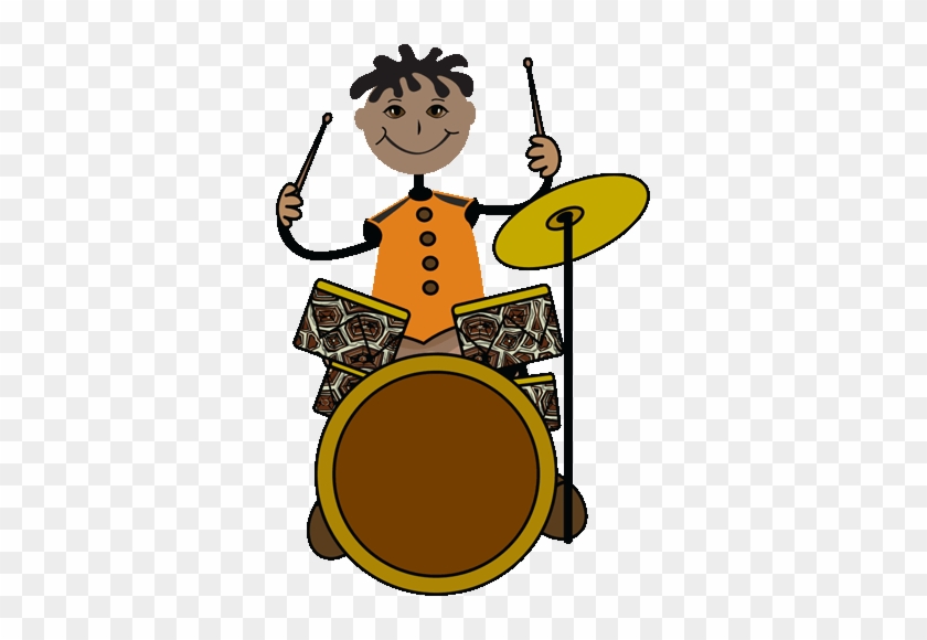 Kid Playing Drums Clipart - Playing Drums Clip Art #894807