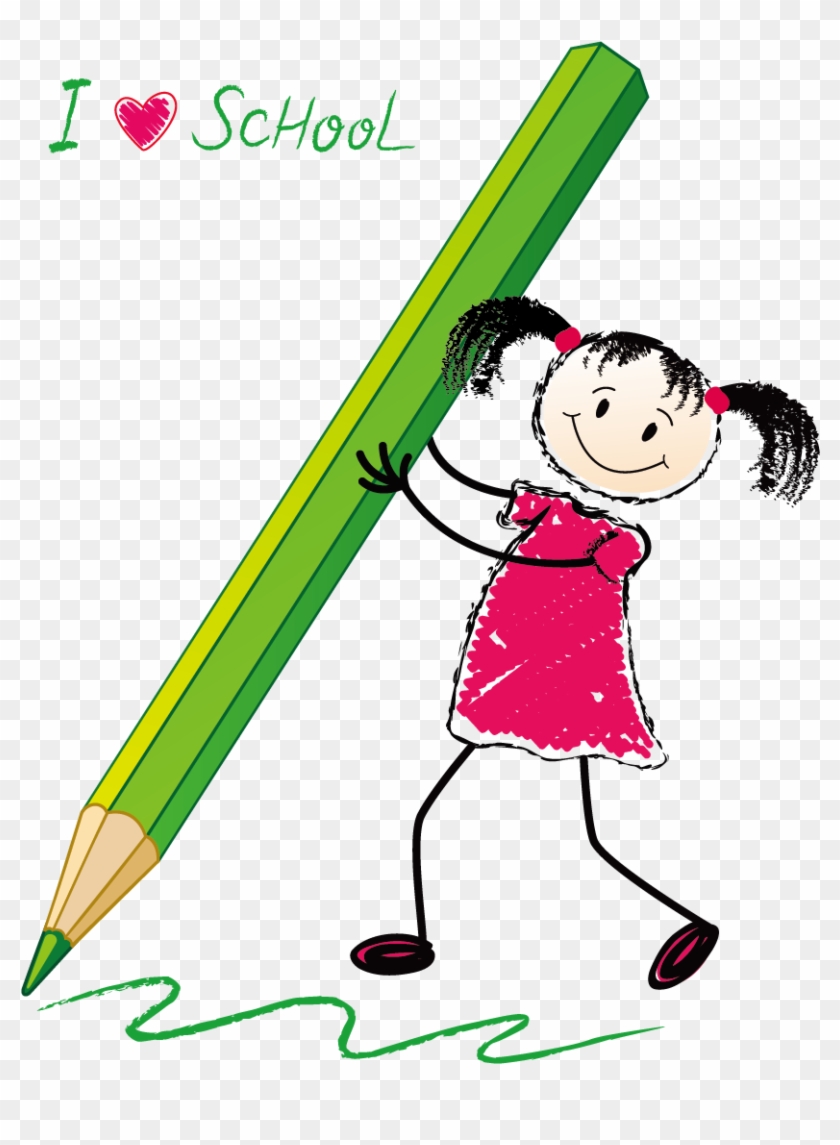 Student Cartoon Clip Art - Hold A Pen Cartoon #894830
