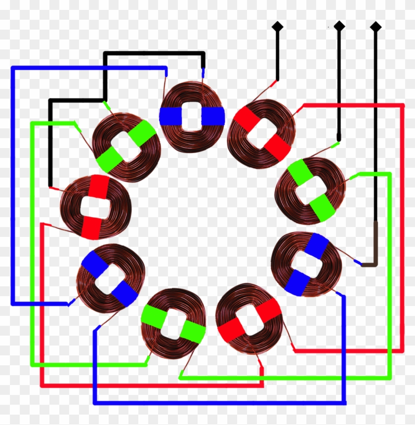 Coils91 In 3 Phase Generator Wiring Diagram Wiring - 3phase Genset Wiring Diagram #894883