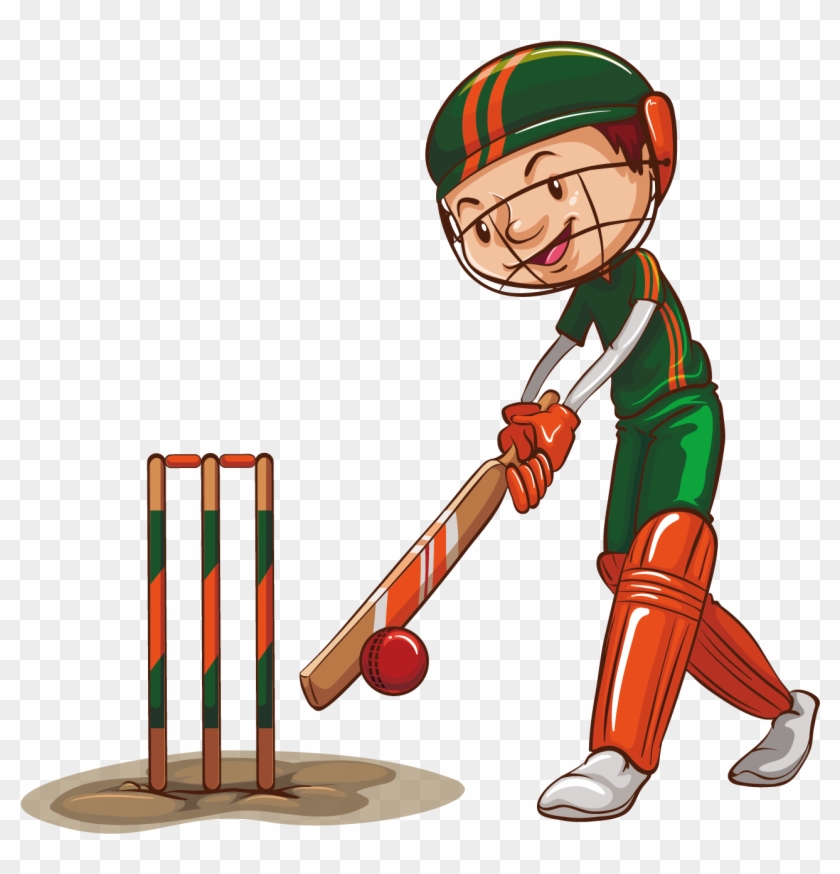 Sport Cricket Clip Art - Cricket Bat Cartoon #894969