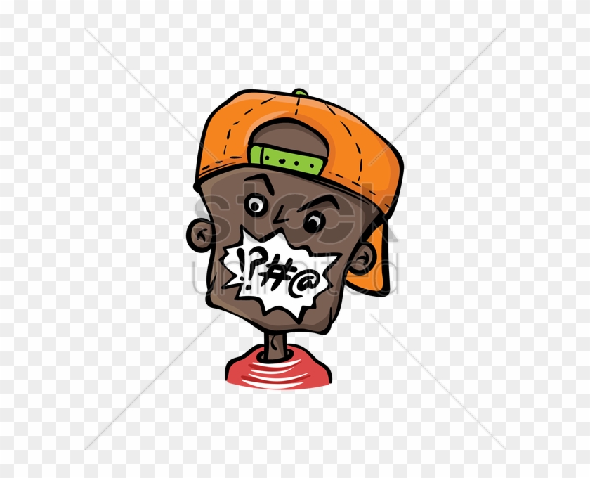 Boy With Cap Swearing Vector Image - Boy #894976