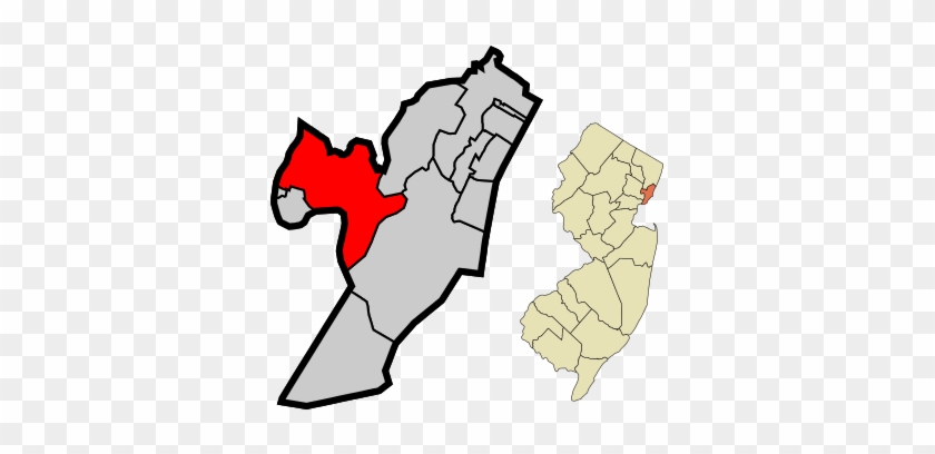 Location Of Kearny Within Hudson County And The State - New Jersey #894985